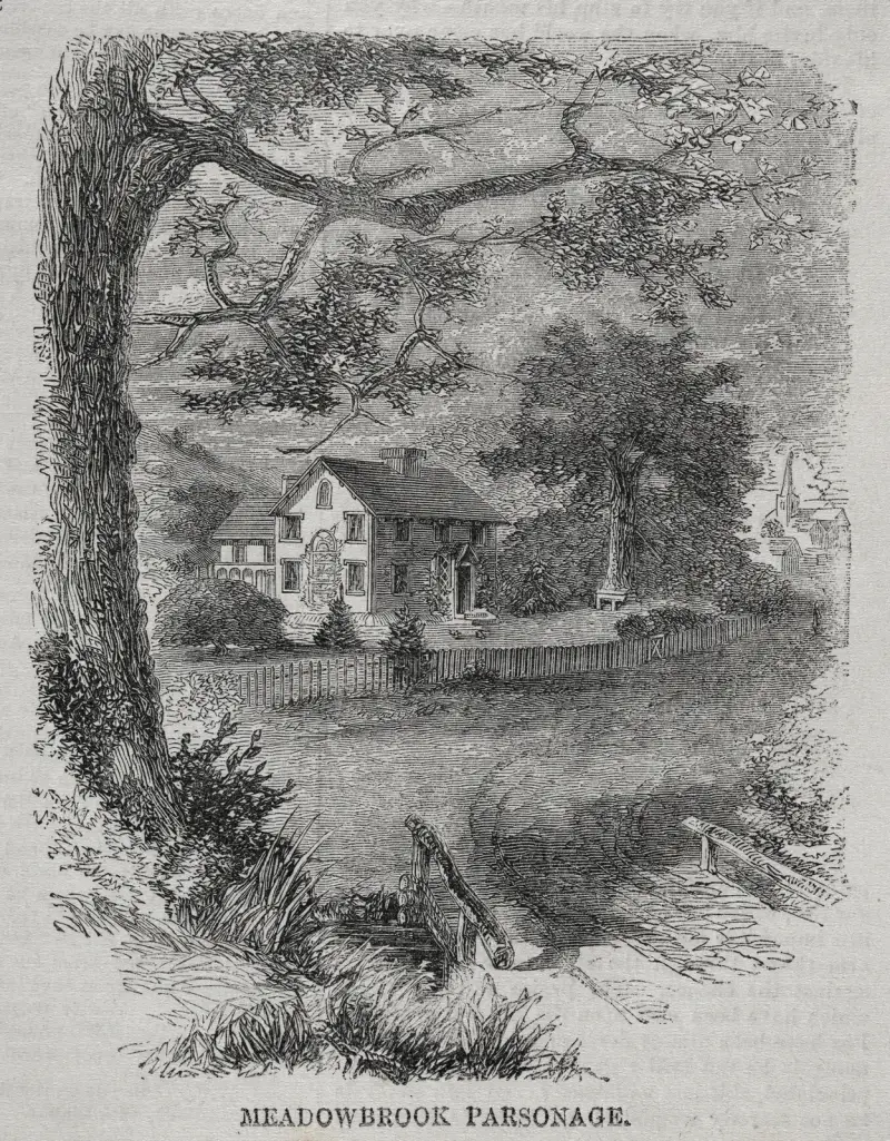 Meadowbrook Parsonage av Winslow Homer