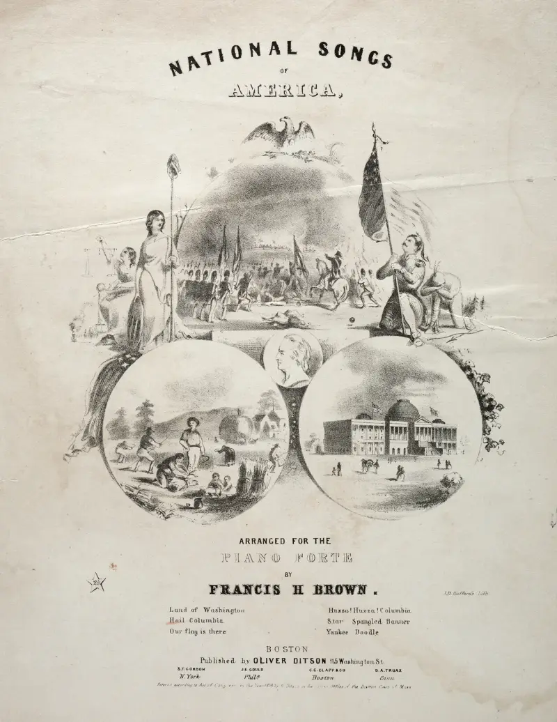 National Songs of America – Notentitel von Winslow Homer