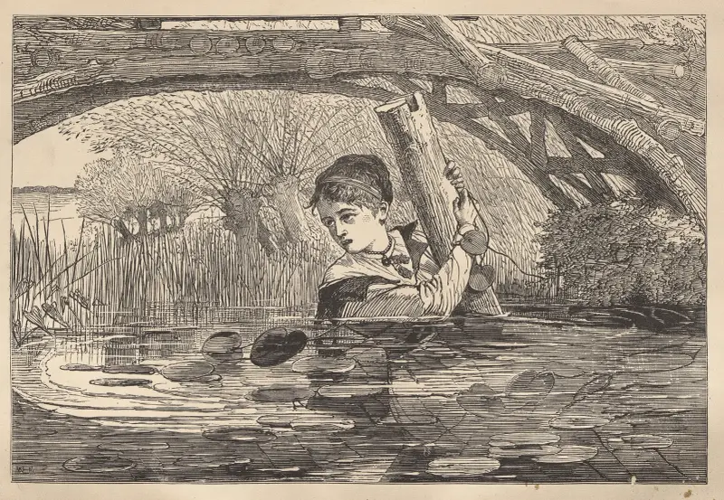 "Orrin, skynda dig, jag går under" av Winslow Homer