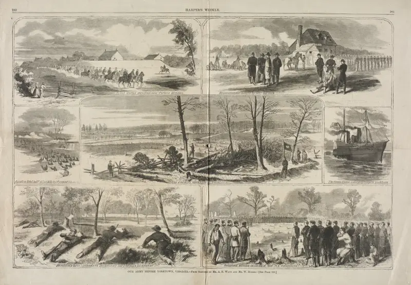 Unsere Armee vor Yorktown, Virginia von Winslow Homer