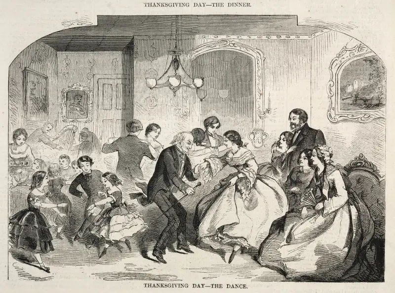 Tacksägelsedagen – dansen av Winslow Homer