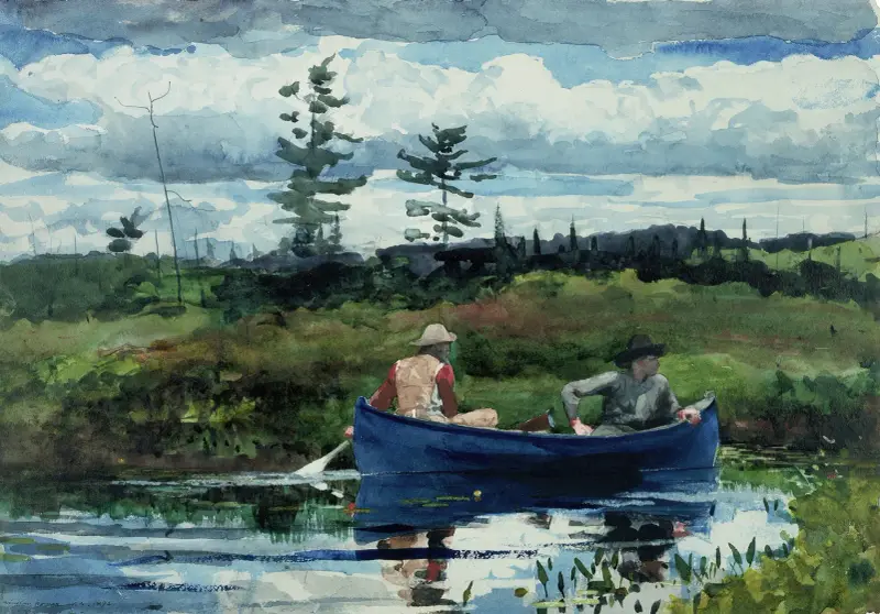 Niebieska łódź, Winslow Homer