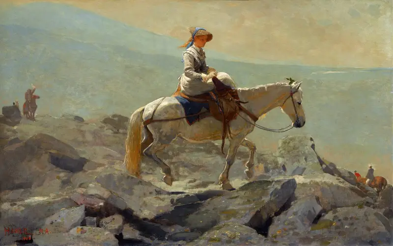 The Bridle Path, White Mountains av Winslow Homer