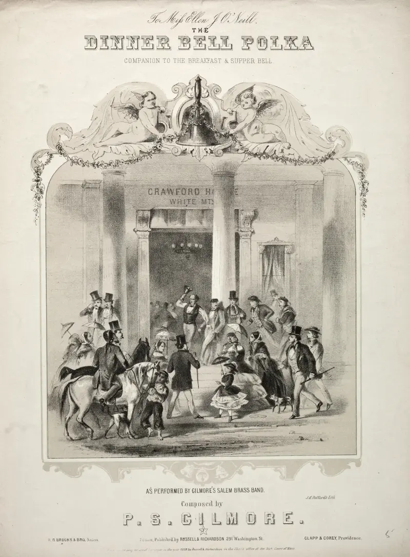The Dinner Bell Polka – notomslag av Winslow Homer