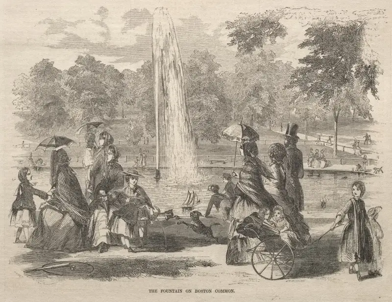 Fontänen vid Boston Common av Winslow Homer
