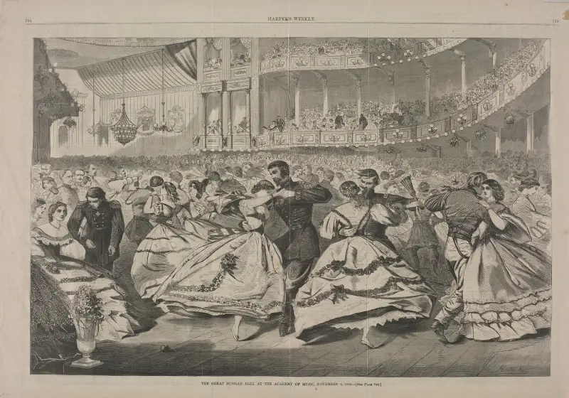 Den stora ryska balen på Academy of Music, 5 november 1863 av Winslow Homer