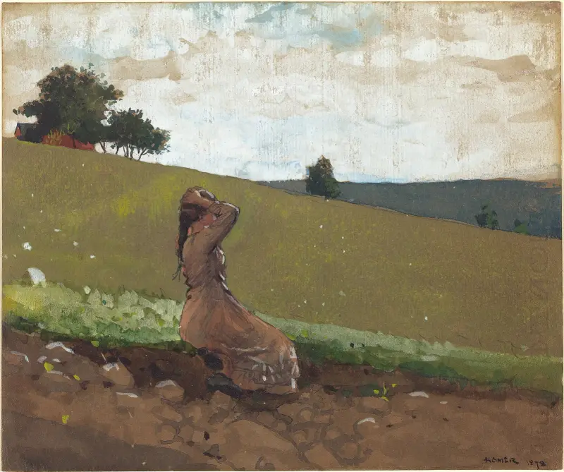 The Green Hill av Winslow Homer