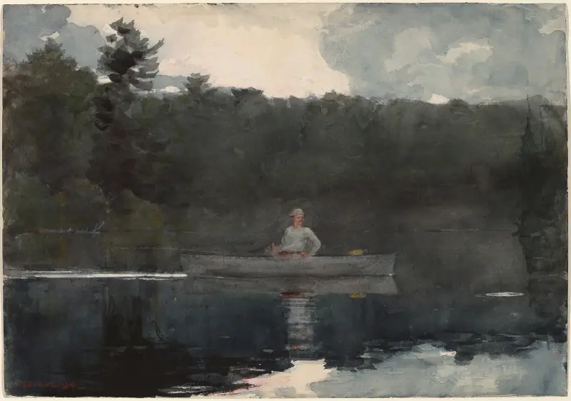 Den ensamme fiskaren av Winslow Homer