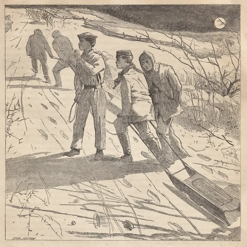 Pobřeží o půlnoci, Winslow Homer