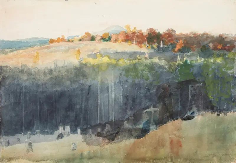 Údolí a svah, Winslow Homer