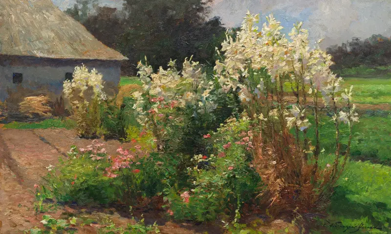 Kwitnący letni ogród, Olga Wisinger-Florian