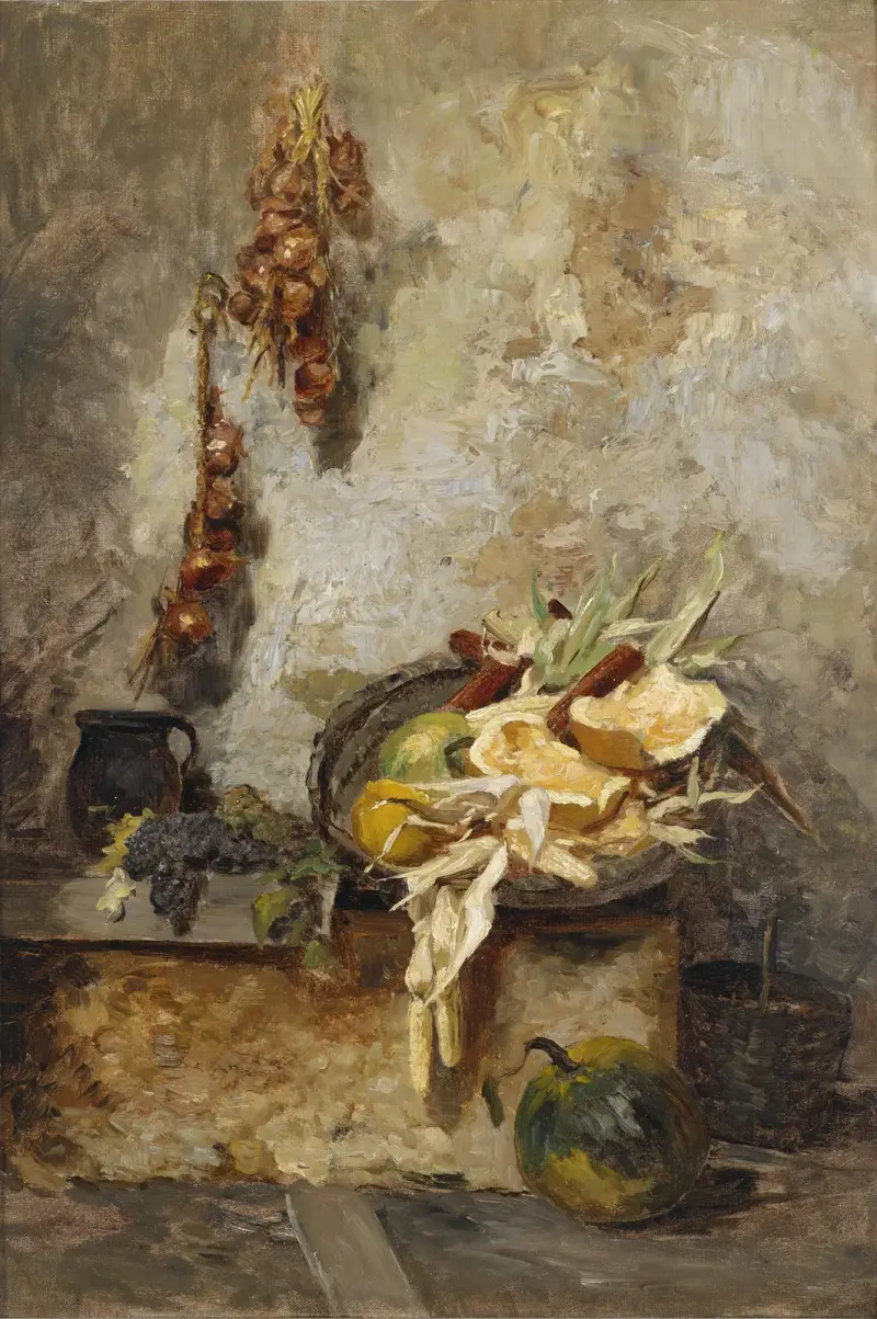 Stillleben mit Feldfrüchten av Olga Wisinger-Florian