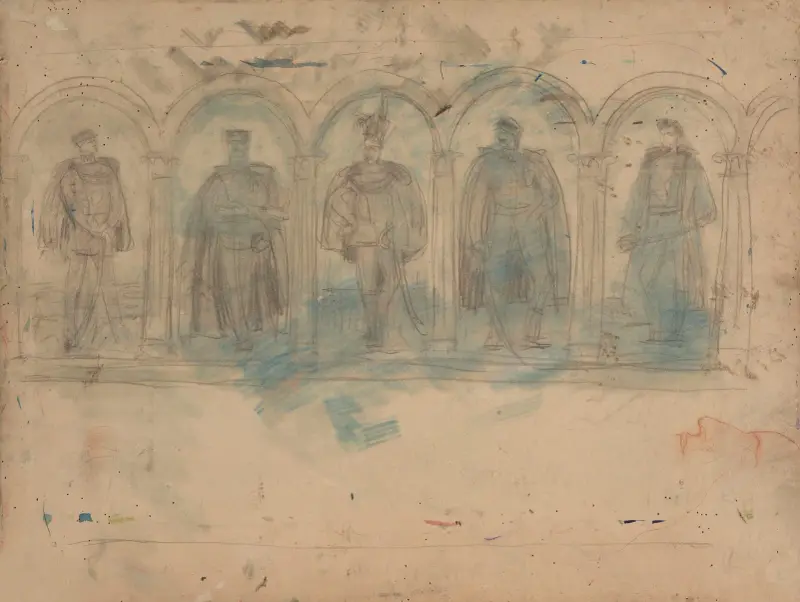 Five Dignitaries in Niches av Wojciech Gerson