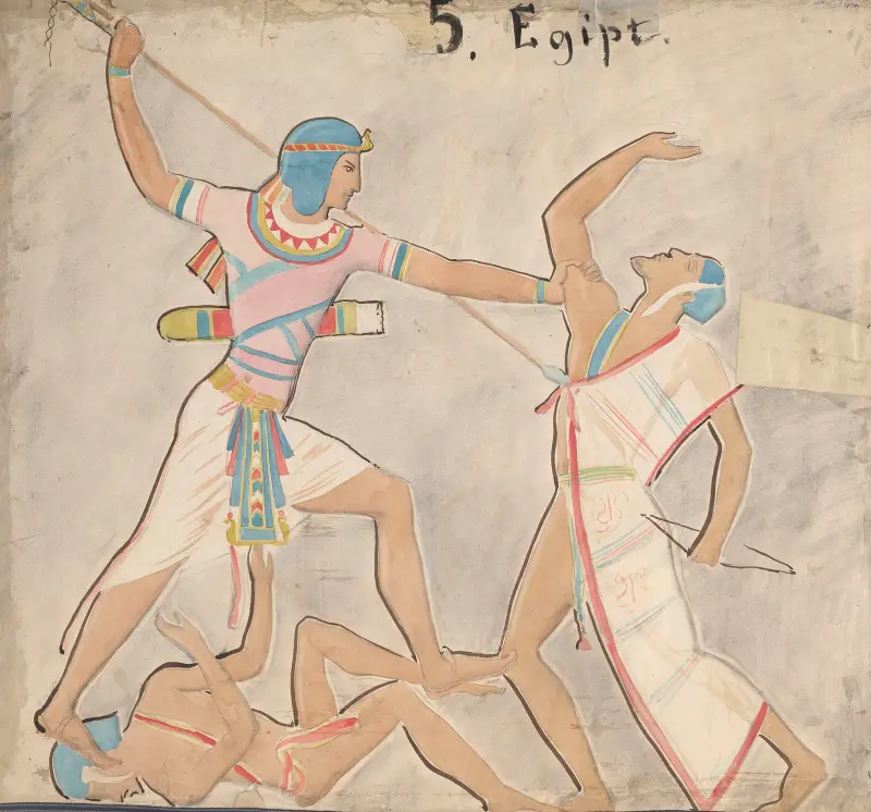 Bild av en egyptisk strid av Wojciech Gerson