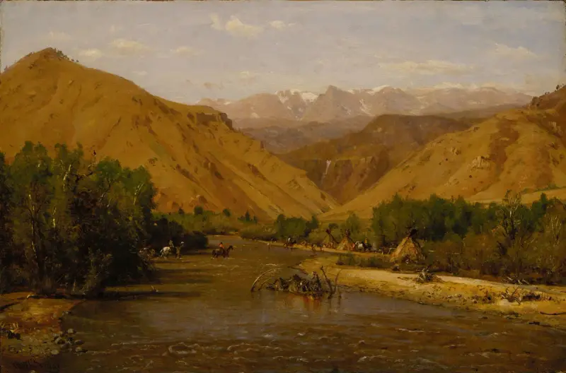 Indian Encampment av Worthington Whittredge