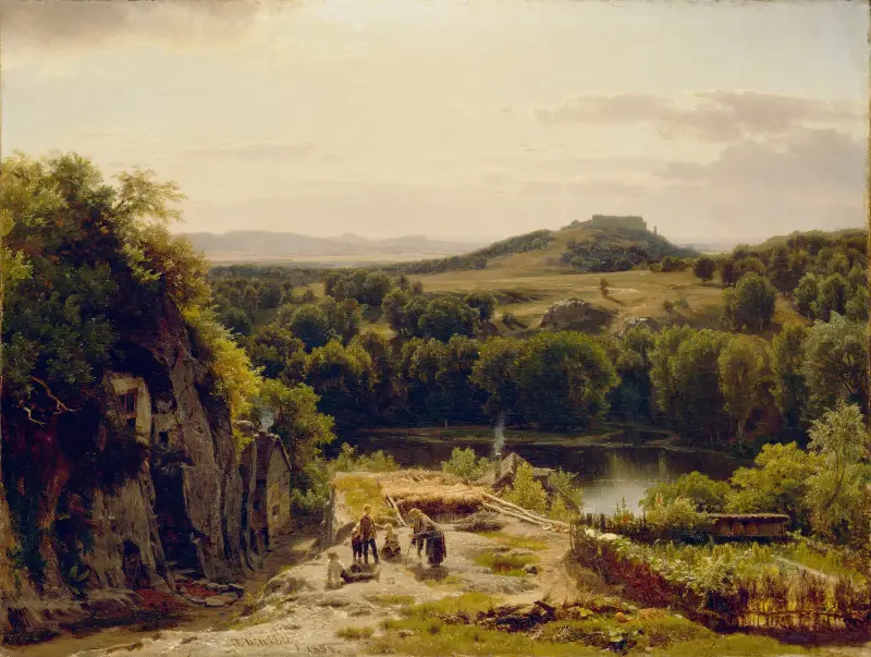 Landskap i Harzbergen av Worthington Whittredge