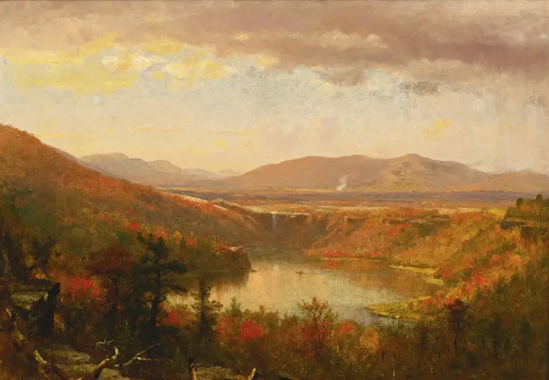 Utsikt över Kaaterskill Falls av Worthington Whittredge