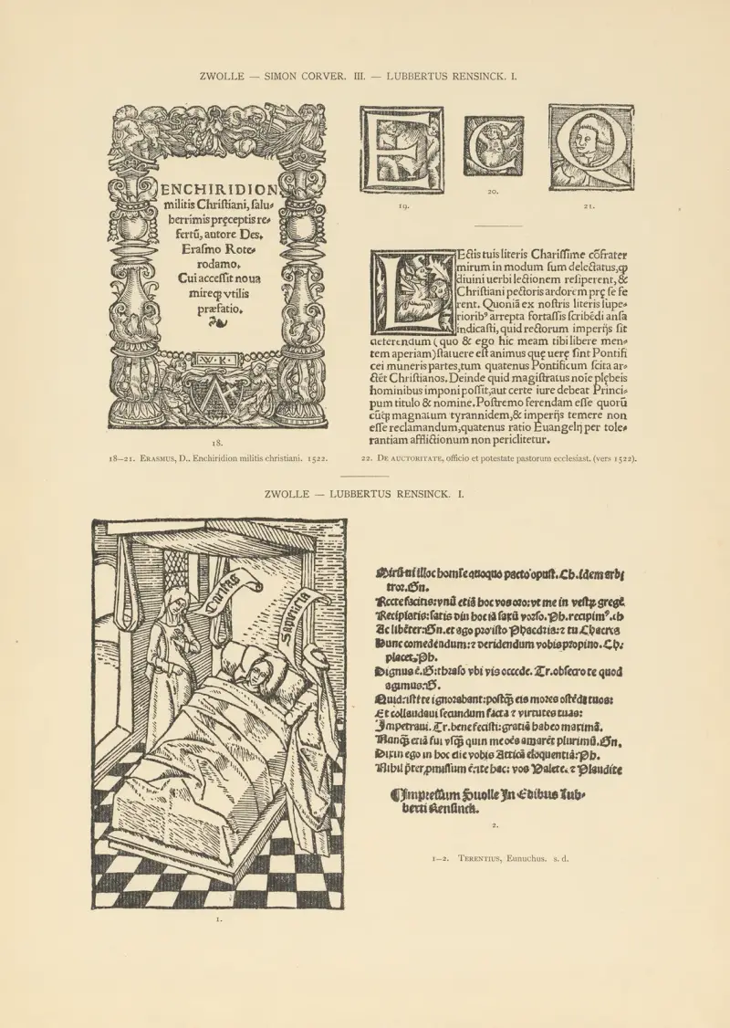L’art typographique dans les Pays-Bas pendant les années 1500 à 1540 Pl.139 av Wouter Nijhoff
