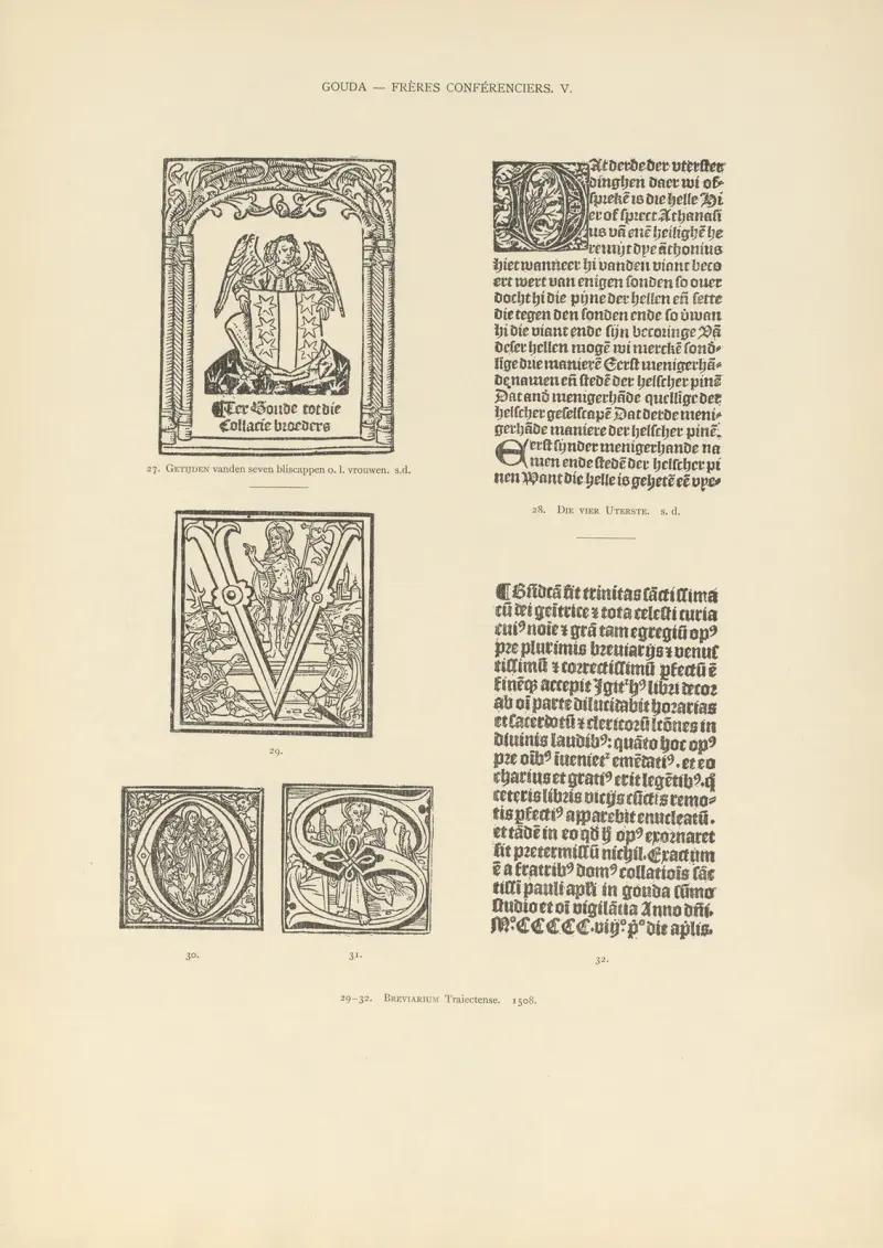Den typografiska konsten i Nederländerna under åren 1500 till 1540, plansch 078 av Wouter Nijhoff