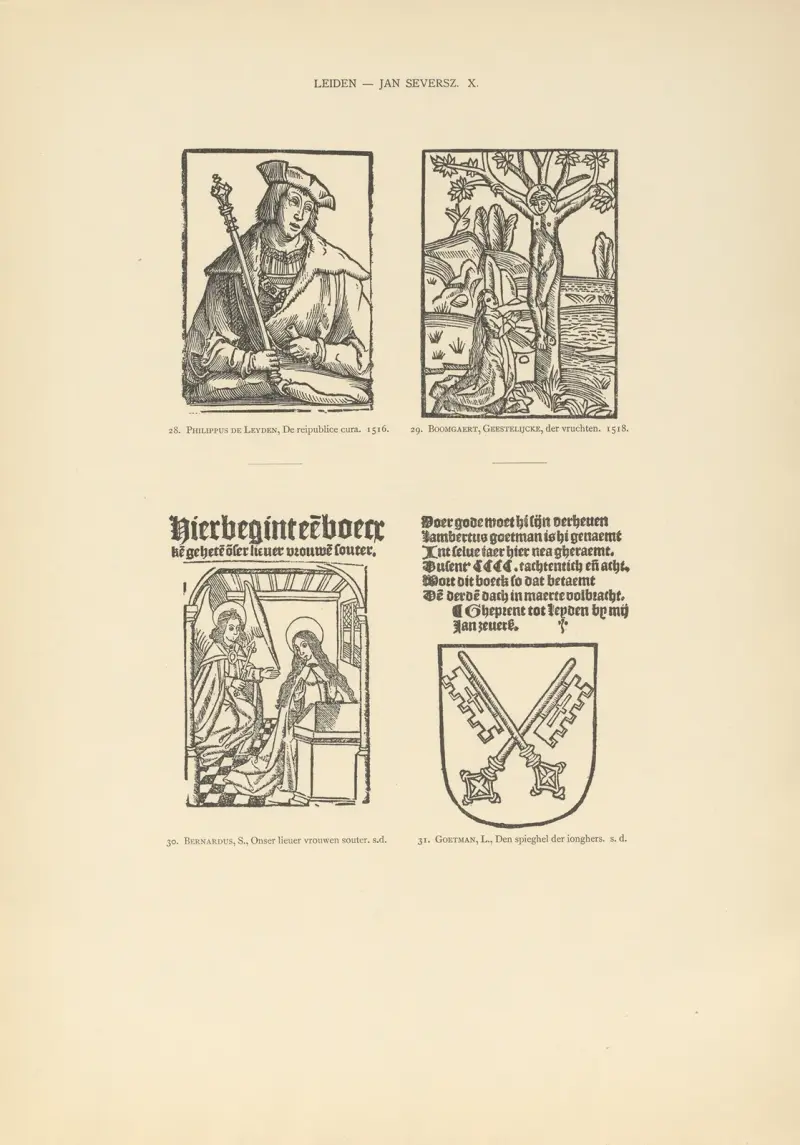 L’art typographique dans les Pays-Bas pendant les années 1500 à 1540 Pl.101 av Wouter Nijhoff