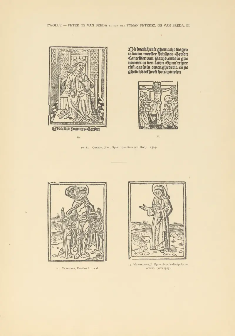 Den typografiska konsten i Nederländerna under åren 1500 till 1540, plansch 132 av Wouter Nijhoff