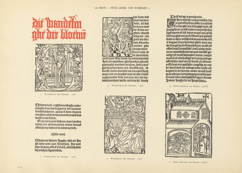 Den typografiska konsten i Nederländerna under åren 1500 till 1540, plansch 087 av Wouter Nijhoff