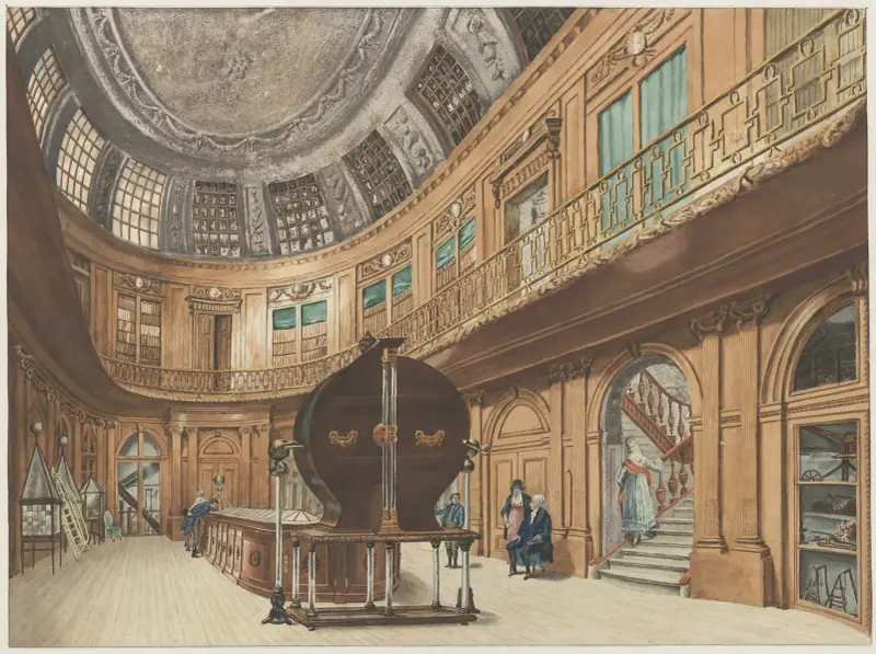 Teylers Stiftelse. Museum, stora eller ovala salen. av Wybrand Hendriks