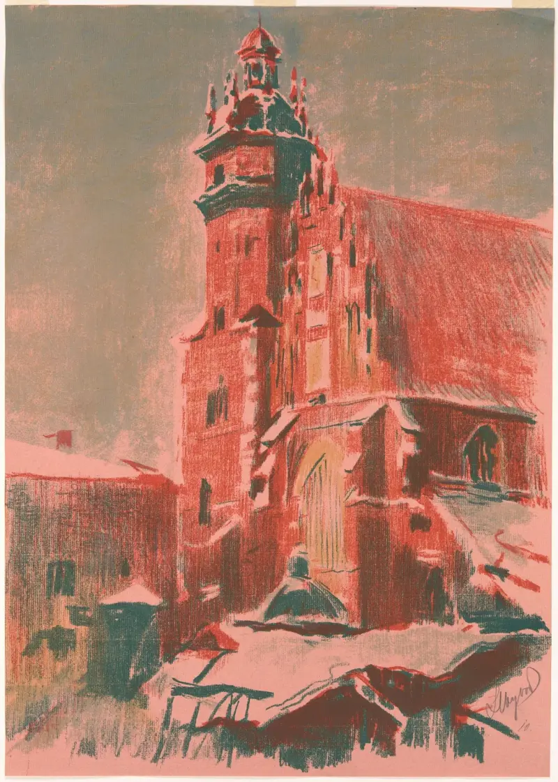 Corpus Christi-kyrkan i Kraków av Leon Wyczółkowski