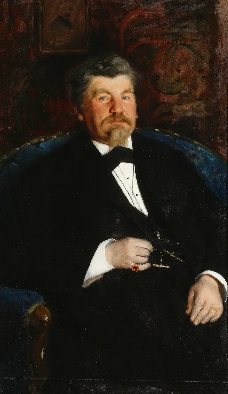Portrait of a man av Leon Wyczółkowski