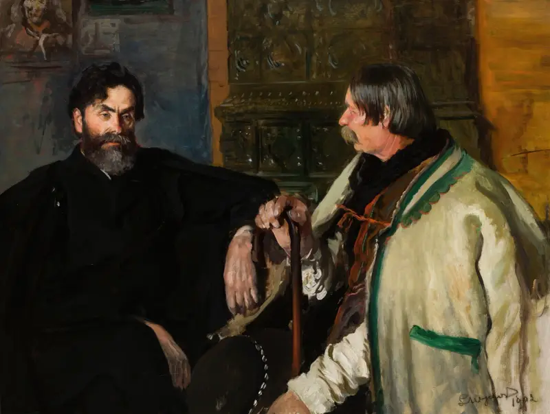 Portret Stanisława Witkiewicza z Wojciechem Rojem, Leon Wyczółkowski