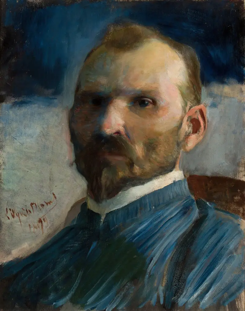 Self-portrait, 1898 av Leon Wyczółkowski