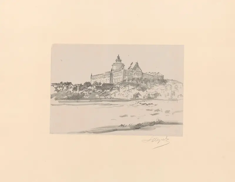 The Castle av Leon Wyczółkowski