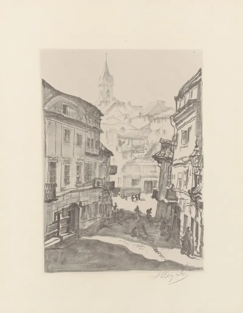 Das jüdische Viertel von Leon Wyczółkowski