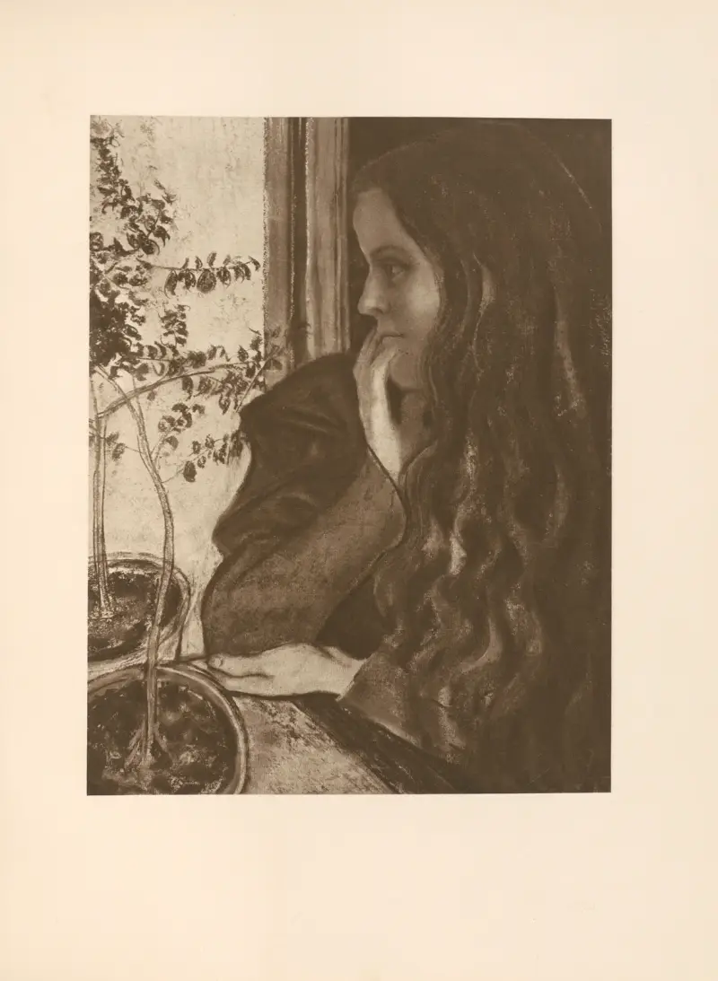 Flicka med myrten av Stanisław Wyspiański