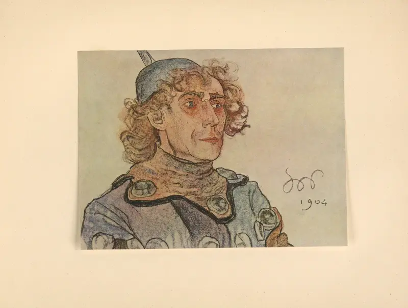 L. Solski som ”Straznik” i L. Staffs drama ”Skarb” av Stanisław Wyspiański