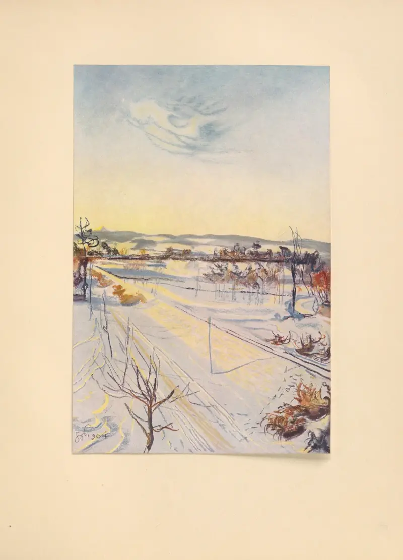 Landschaft (Blick aus dem Atelierfenster auf den Kościuszko-Hügel), 1904 – Nr. 2 von Stanisław Wyspiański
