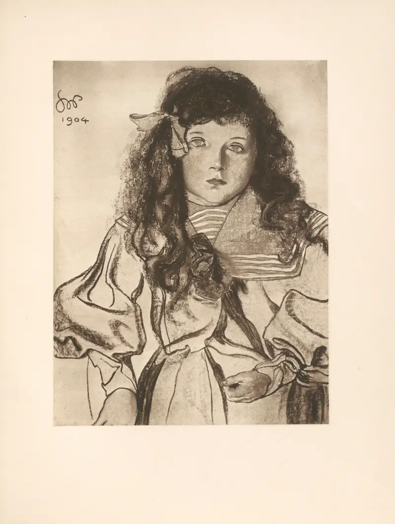 Porträtt av en flicka av Stanisław Wyspiański