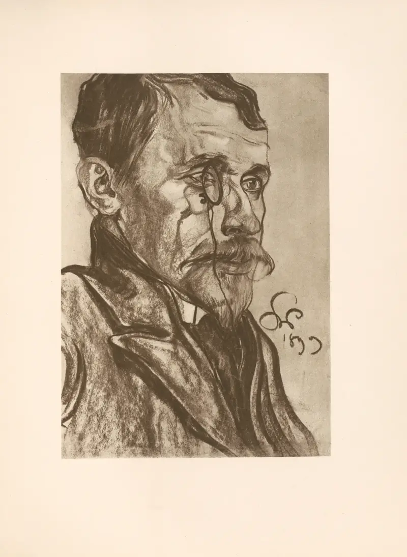 Porträtt av K. Lewandowski av Stanisław Wyspiański