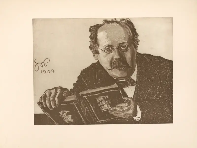 Porträtt av professor dr Leon Sternbach av Stanisław Wyspiański
