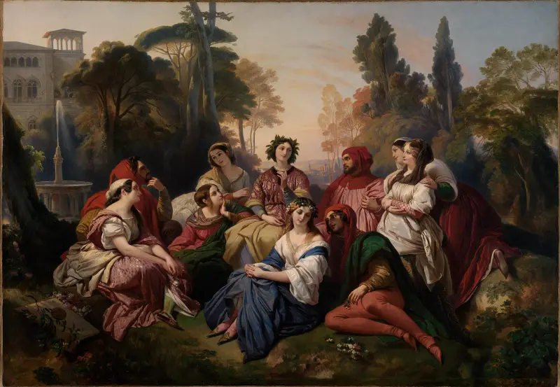 Der Decamerone av Franz Xaver Winterhalter