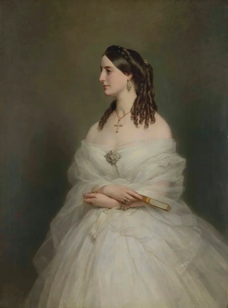 Porträtt av Mrs Vanderbyl av Franz Xaver Winterhalter