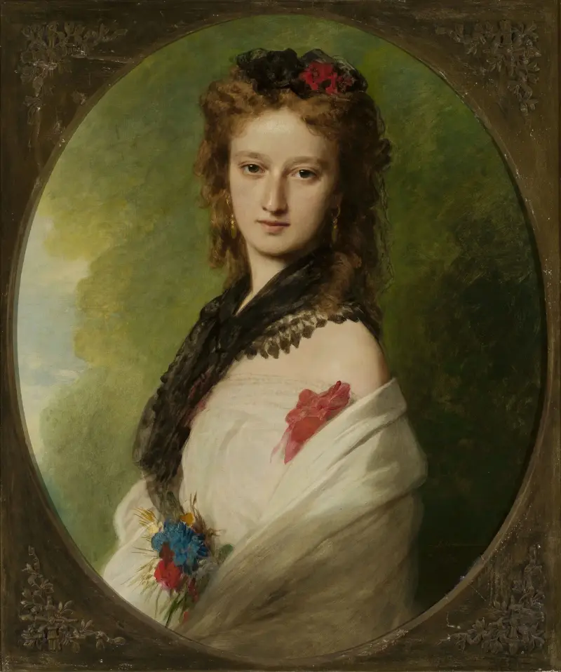 Porträtt av Zofia Zamoyska, född Potocka av Franz Xaver Winterhalter