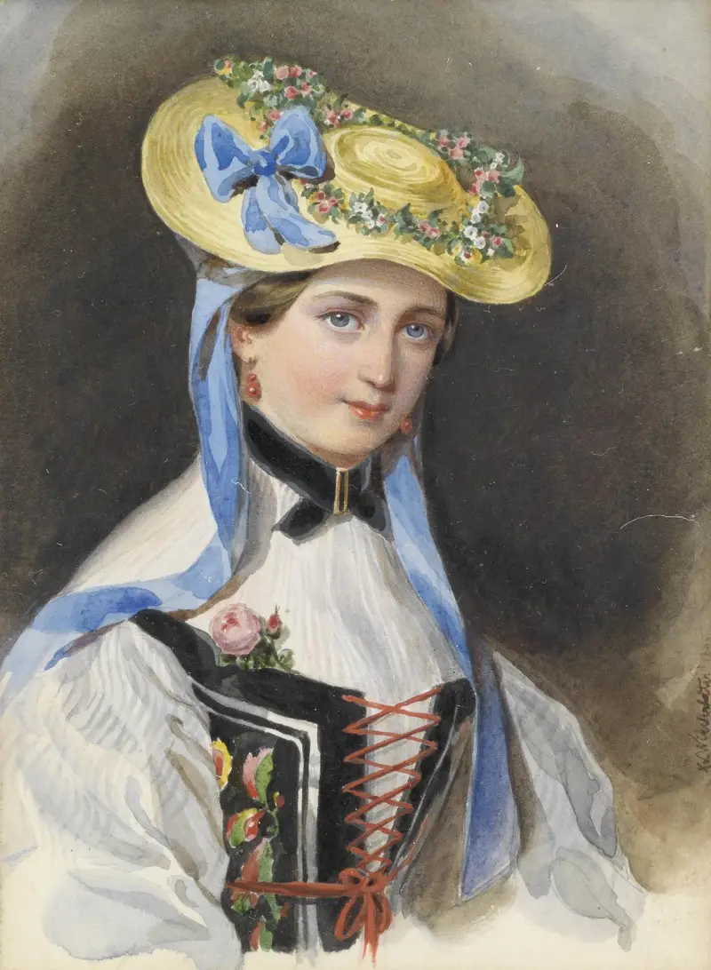 Prinzessin Liechtenstein im Kostüm von Franz Xaver Winterhalter