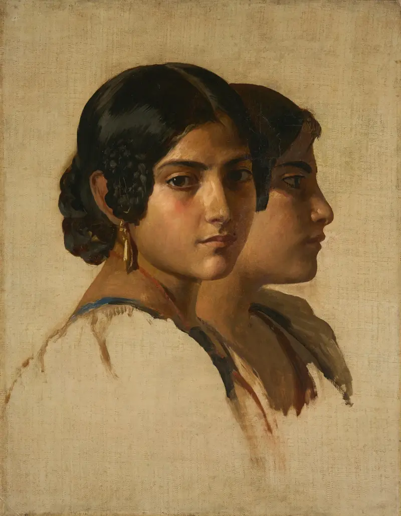 Studie av en italiensk flicka av Franz Xaver Winterhalter