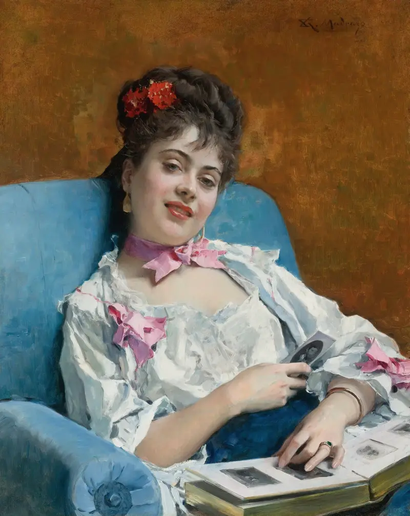Aline, Familienalbum (Aline, Reflexionen) von Raimundo de Madrazo y Garreta