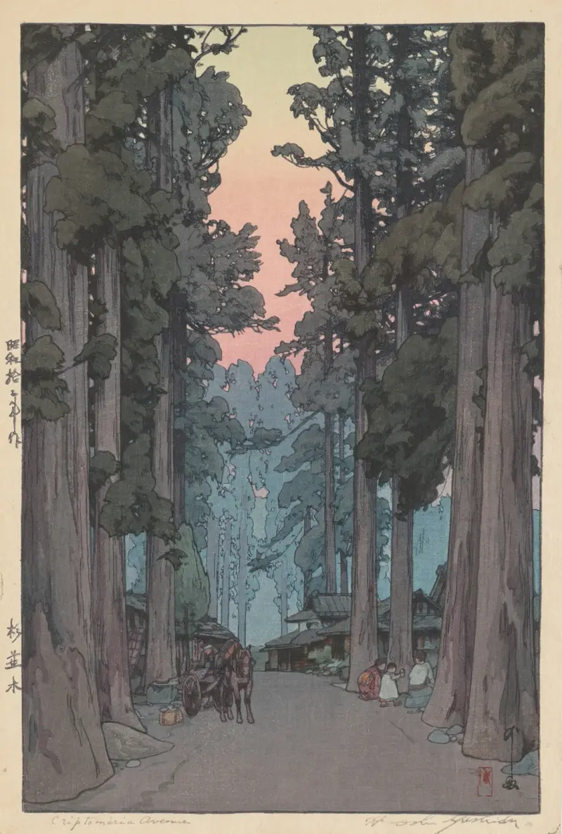 Crytomeria Avenue (Sugi Namiki) av Yoshida Hiroshi