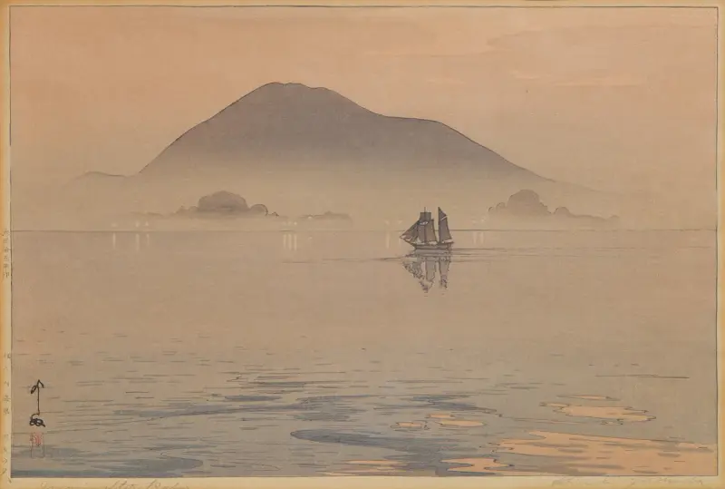 Evening after Rain from Inland Sea av Yoshida Hiroshi