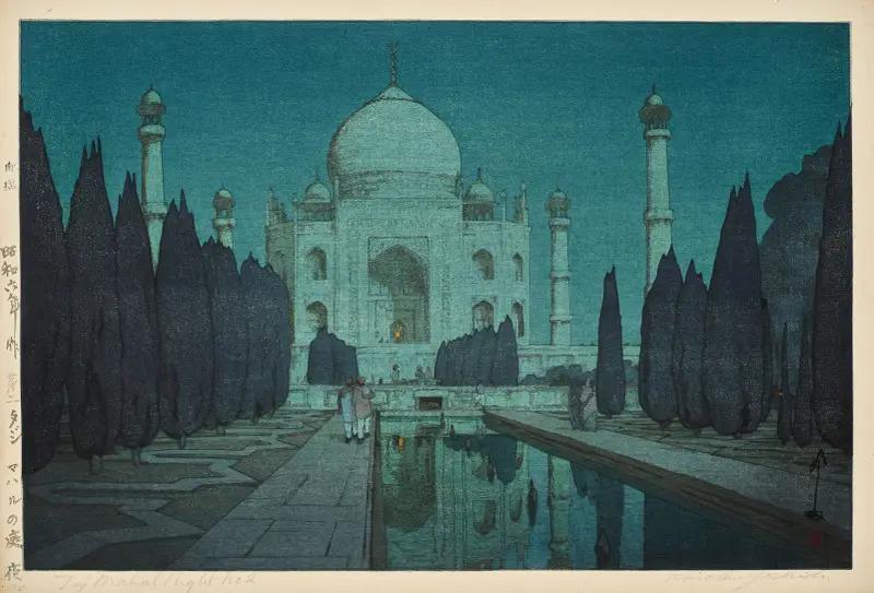Taj Mahal, natt, nr 2 av Yoshida Hiroshi