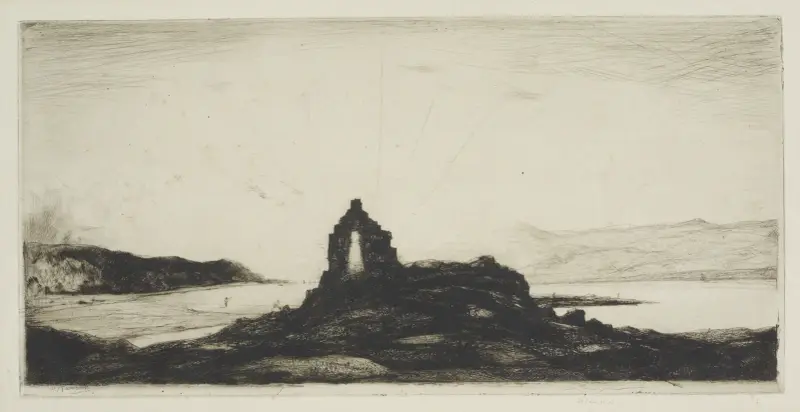 Killundine Castle, Sound of Mull, Argyll av David Young Cameron