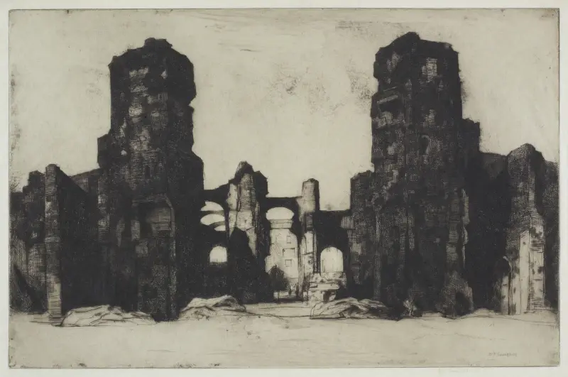 Caracalla-Thermen von David Young Cameron